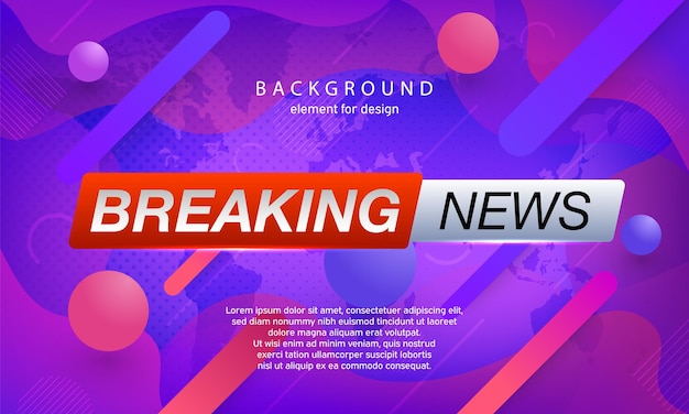 Breaking News Achtergrond Planet News