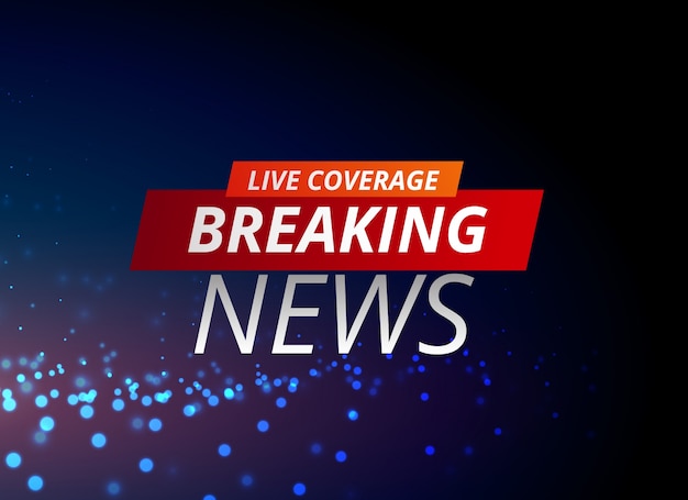 Vector breaking news concept design for tv channels