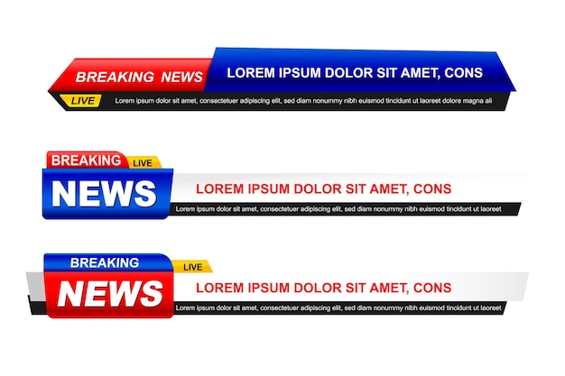 Breaking news template set 005