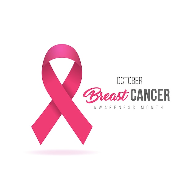 Breast cancer awareness calligraphy poster design.