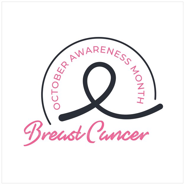 Vector breast cancer awareness campaign vector poster design