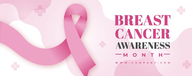 Breast cancer awareness month banner design