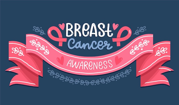 Vector breast cancer awareness month banner