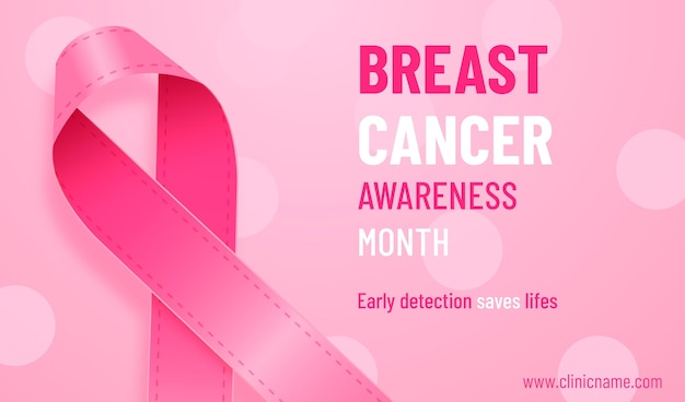 Breast cancer awareness month banner