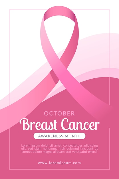 Breast cancer awareness month banner