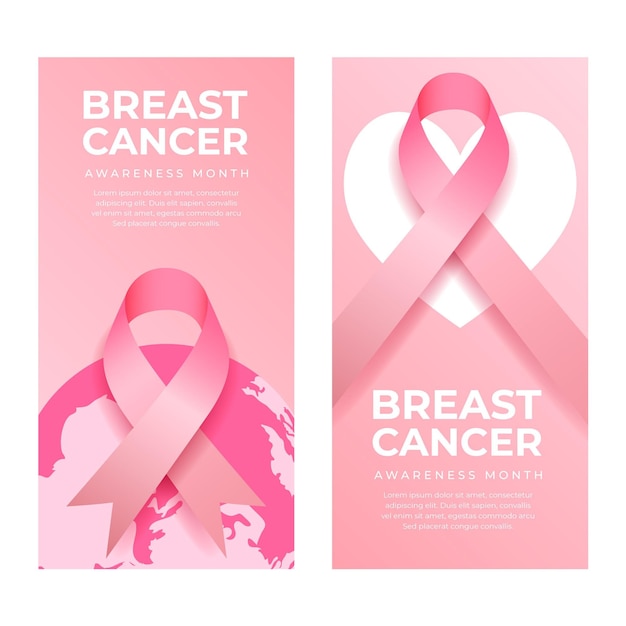 Breast cancer awareness month banner