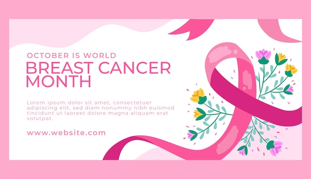 breast cancer awareness month  banner