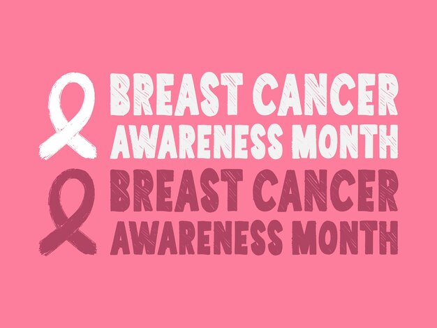 Breast cancer awareness month campaign design