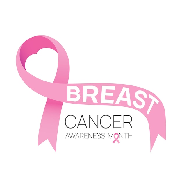 Breast cancer awareness month concept is observed every october month Vector illustrationdesign for poster banner