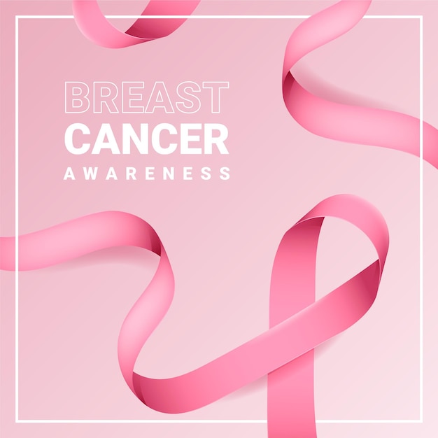 Breast cancer awareness month concept