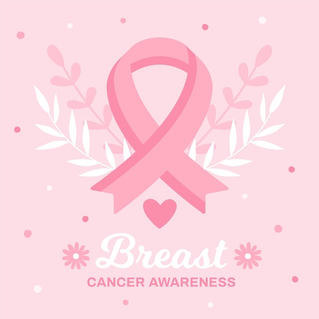 Breast cancer awareness month concept