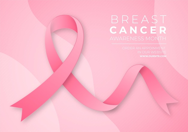 Breast cancer awareness month concept