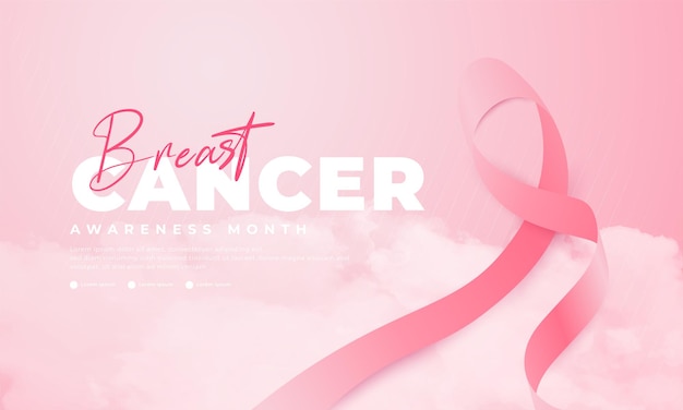 Breast Cancer Awareness Month geschikt voor achtergronden, banners, posters en andere