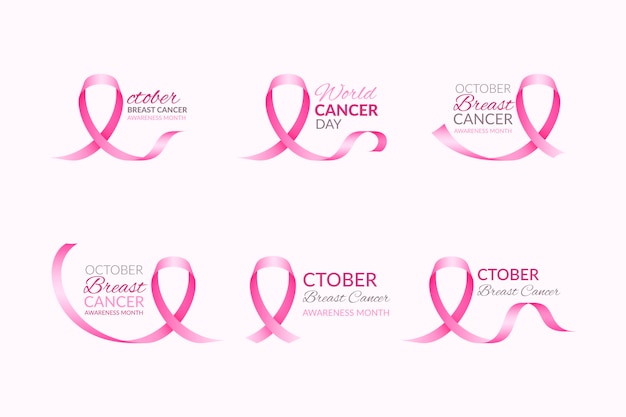 Breast cancer awareness month labels set