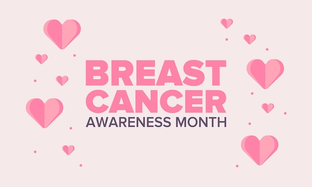 Breast Cancer Awareness Month in October Woman healthcare Cancer prevention Female disease