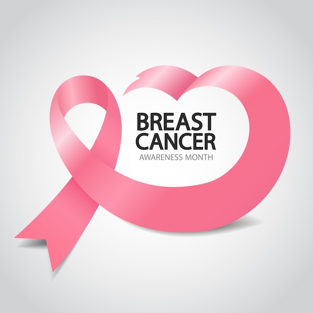 Mese di sensibilizzazione sul cancro al seno. nastro