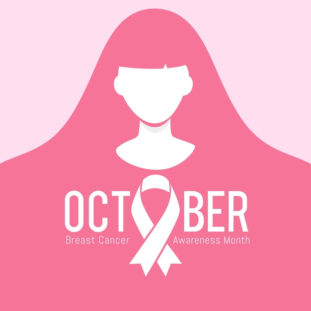 Breast cancer awareness month vector illustration