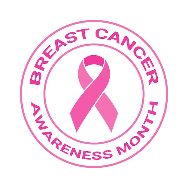 Vector breast cancer awareness month