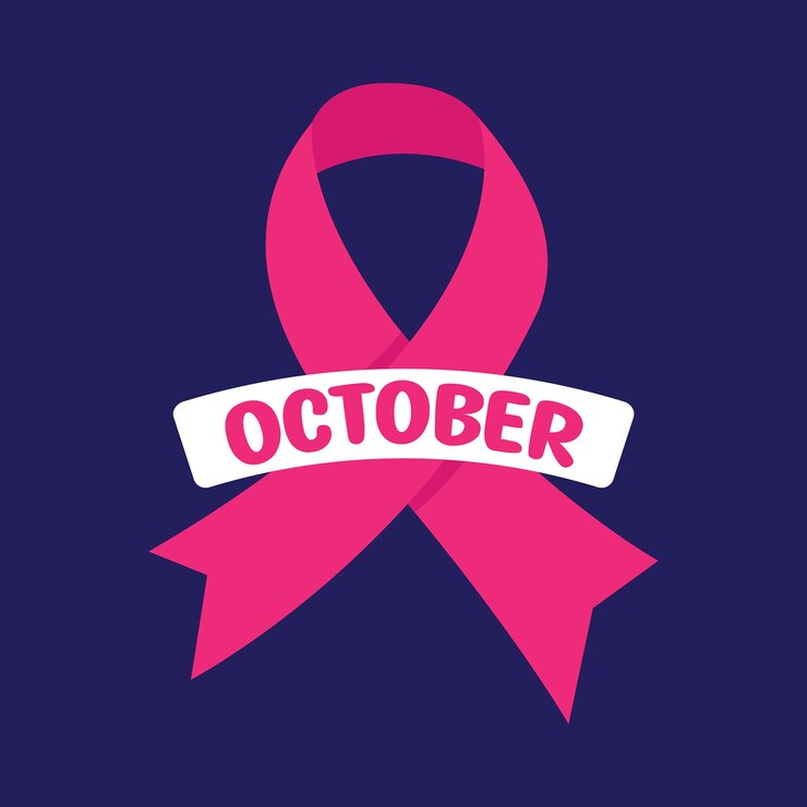 Vector breast cancer awareness month