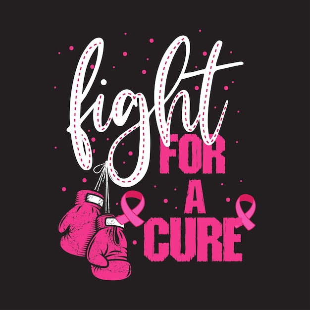 Breast cancer awareness pink tshirt design