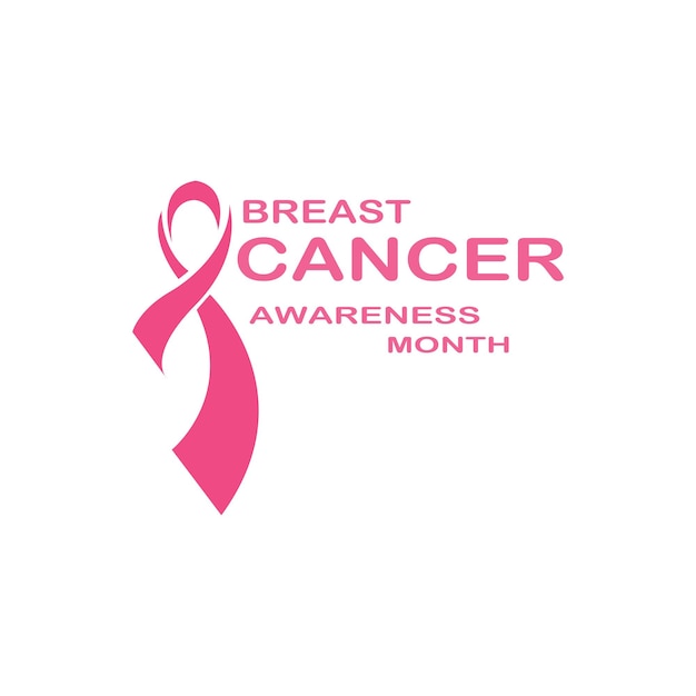 Breast Cancer Awareness Ribbon Vector illustration