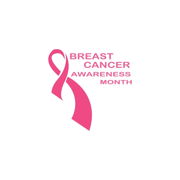 Breast Cancer Awareness Ribbon Vector illustration