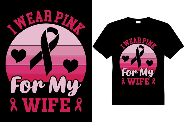 Breast cancer awareness t shirt design vector