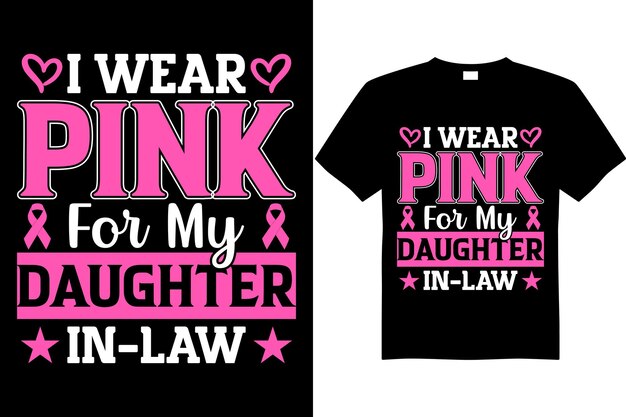 Breast cancer awareness t-shirt ontwerp vector bestand