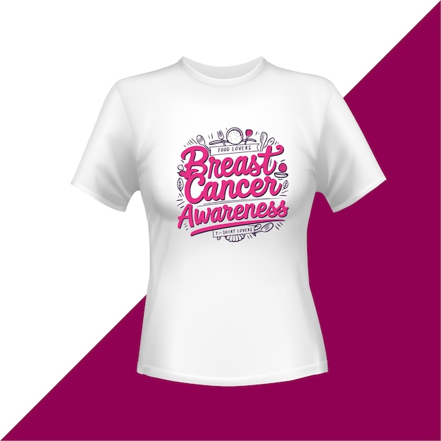 乳がん意識Tシャツデザイン
