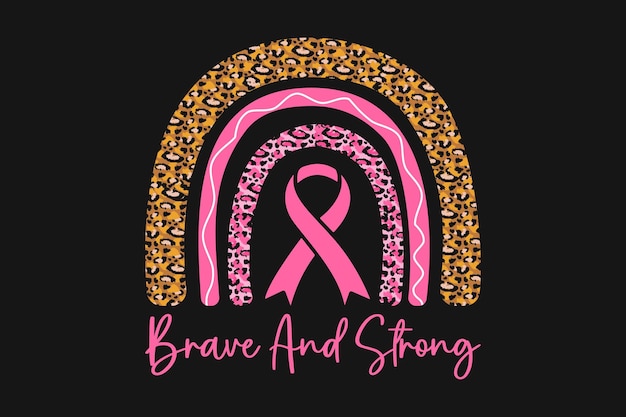 Vector breast cancer awareness tshirt design