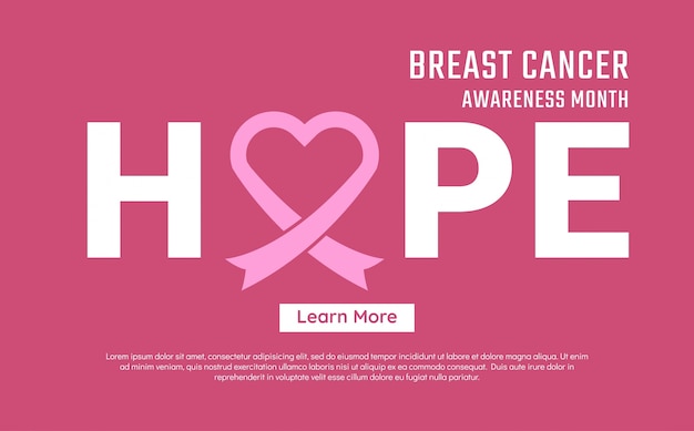 Breast cancer awareness vector background