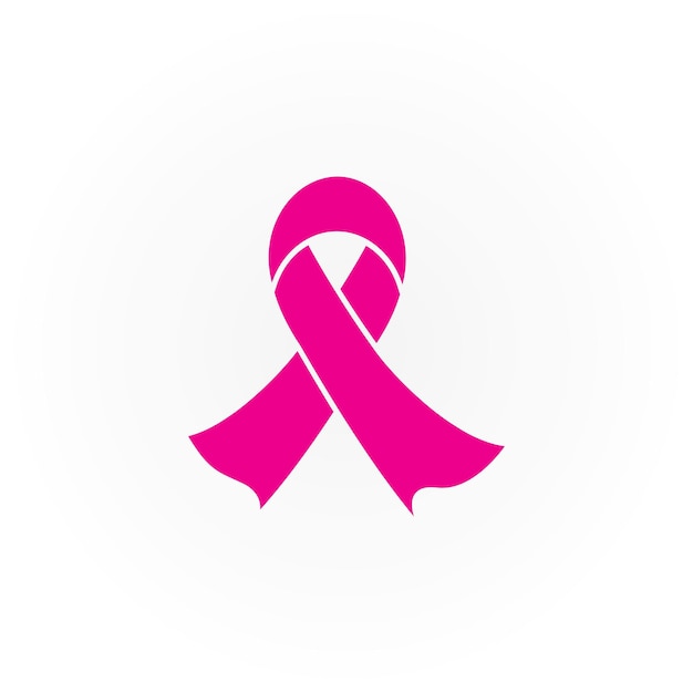 breast cancer awarenessribbon logo vector templatevector