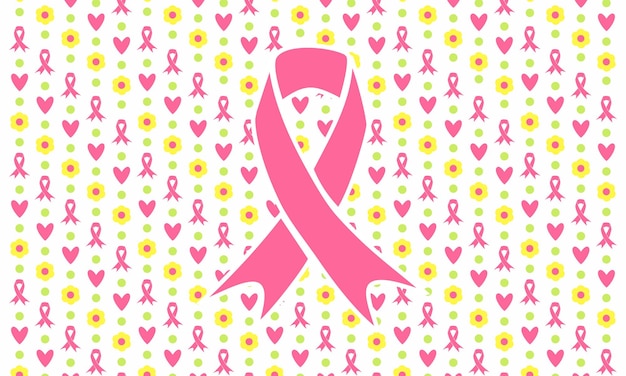 Vector breast cancer background