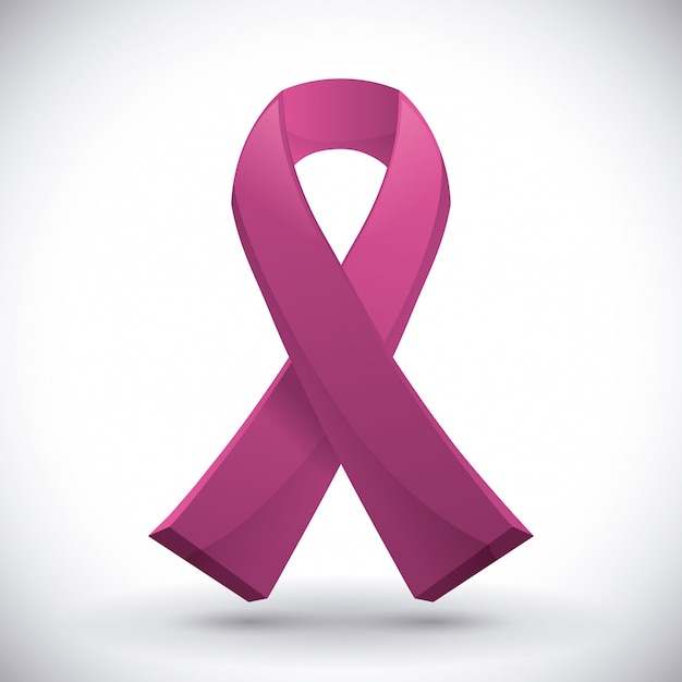 Progettazione del cancro al seno, illustrazione vettoriale.