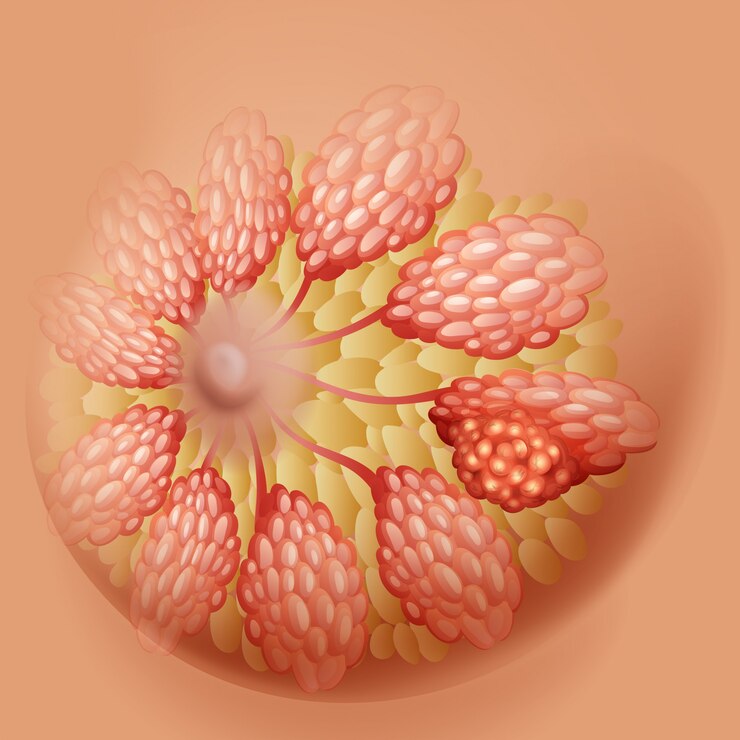 Vector breast cancer in human