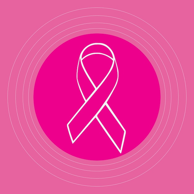 Breast cancer Post social media post for october and pink pink background.