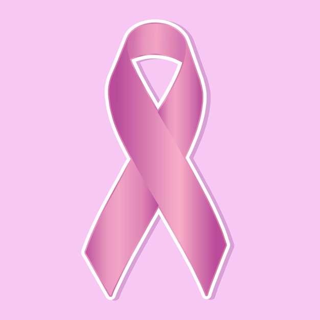 Vector breast cancer ribbon