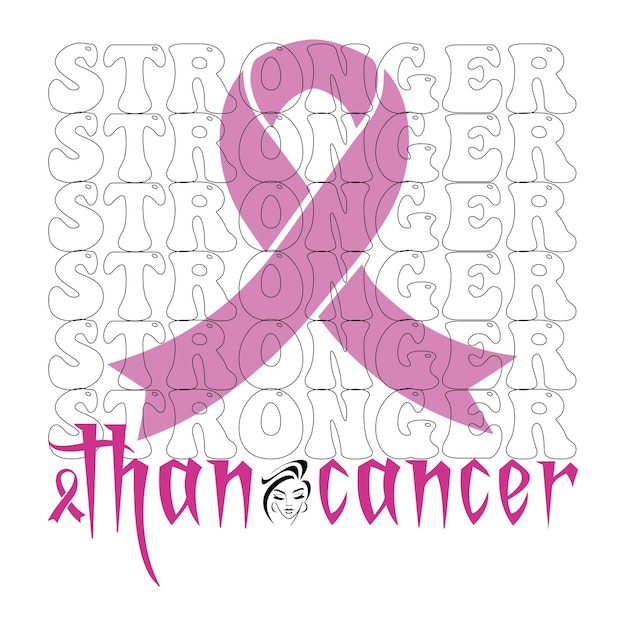 Vector breast cancer svg design