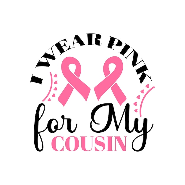 Breast Cancer t shirt design vactor file