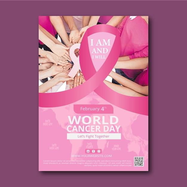 breast cancer template flyer design
