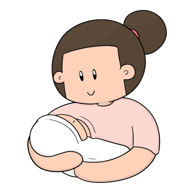 кормящей грудью матери и ребенка