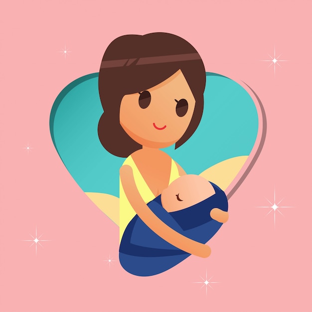 Breastfeeding technique illustration