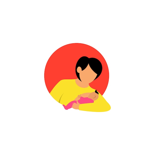 Breastfeeding technique illustration