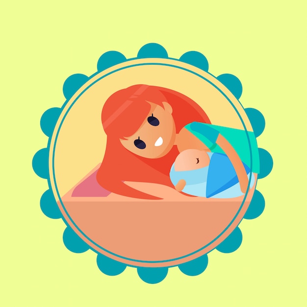 Breastfeeding technique illustration