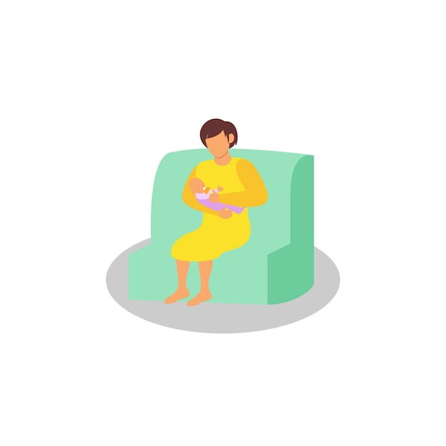 Breastfeeding technique illustration