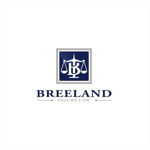 Breeland letselrecht Logo ontwerpsjabloon