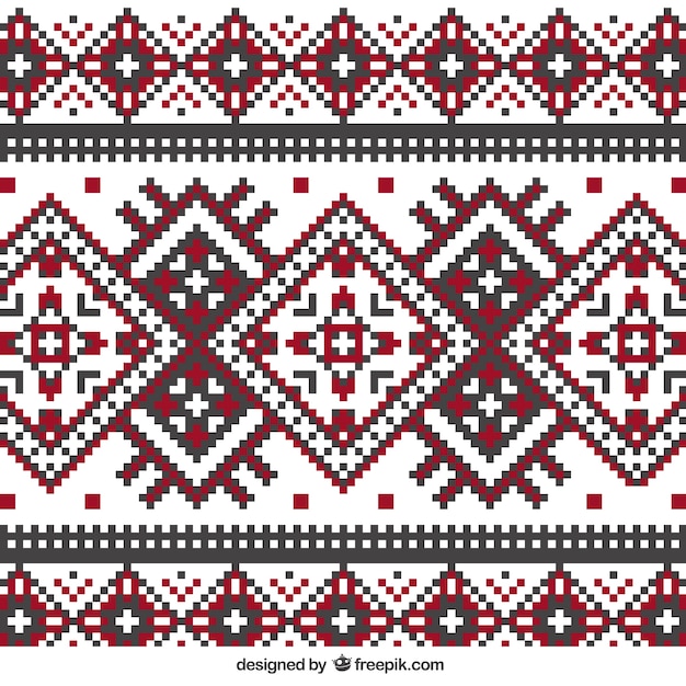 breipatroon in geometrische stijl