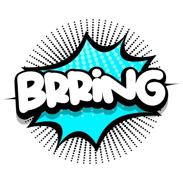 Breng Comic book explosie zeepbel vectorillustratie