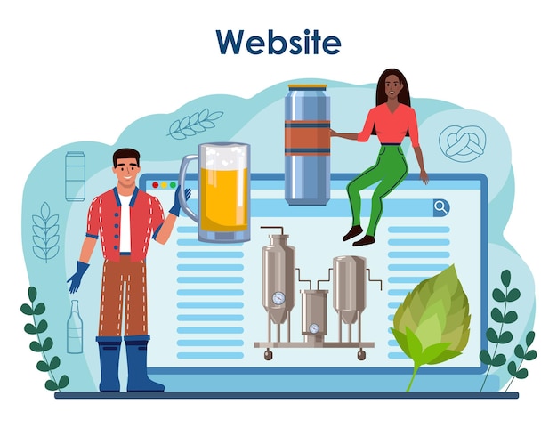 양조장 온라인 서비스 또는 플랫폼 크래프트 맥주 생산 비어 하우스