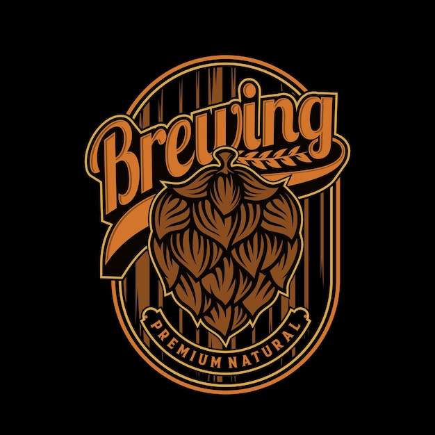 Vector brewing logo design